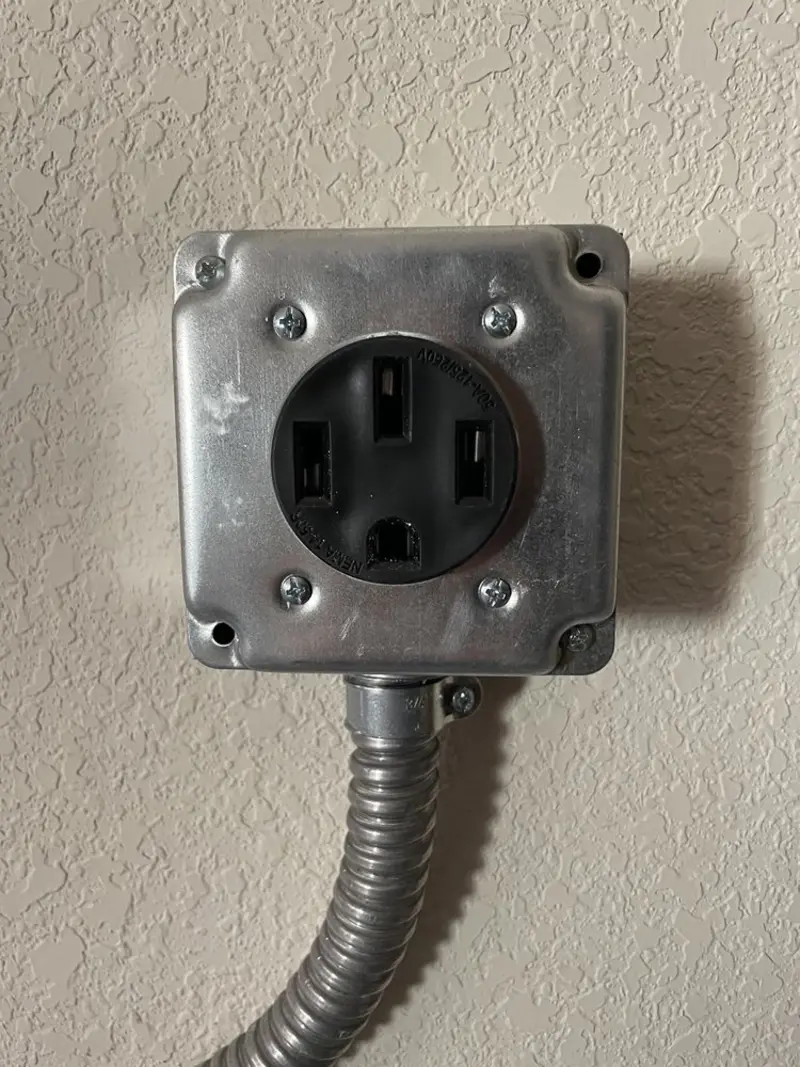 NEMA 14-50 outlet installed for Electrical Panel Upgrade in Bluffton